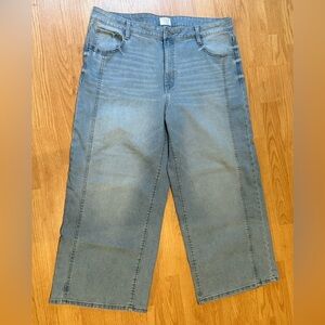 Women's Wide Leg Cropped Jean